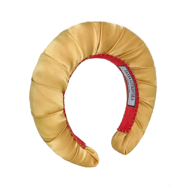 Tanya Litkovska women’s silk mango gold headband Accessories black velvet headband Luxury Shoes 