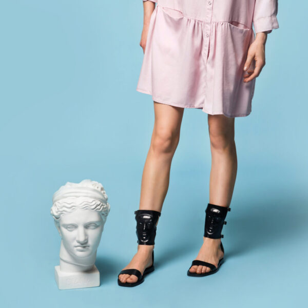 Ganor Dominic Strx black nappa leather sandal, view 3