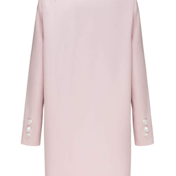 Lani Studio Pink Dress With Pearls And Feathers, view 5