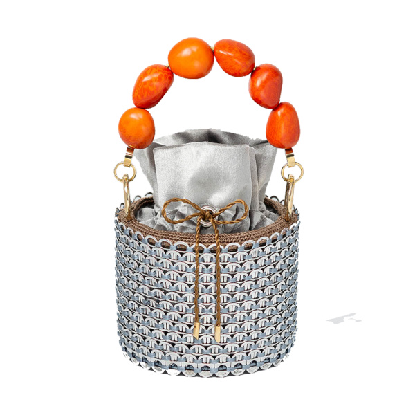 Celli orange and silver handbag Bags bags Luxury Shoes 