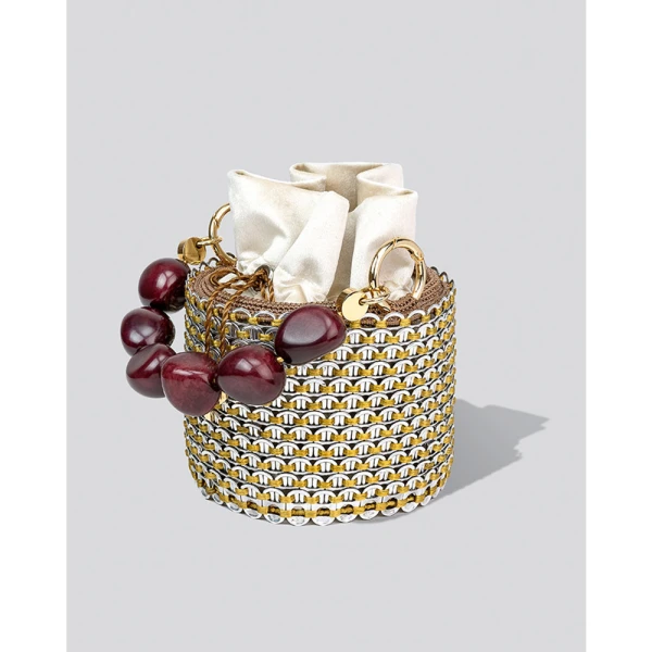 Celli orange and silver handbag Bags bags Luxury Shoes 