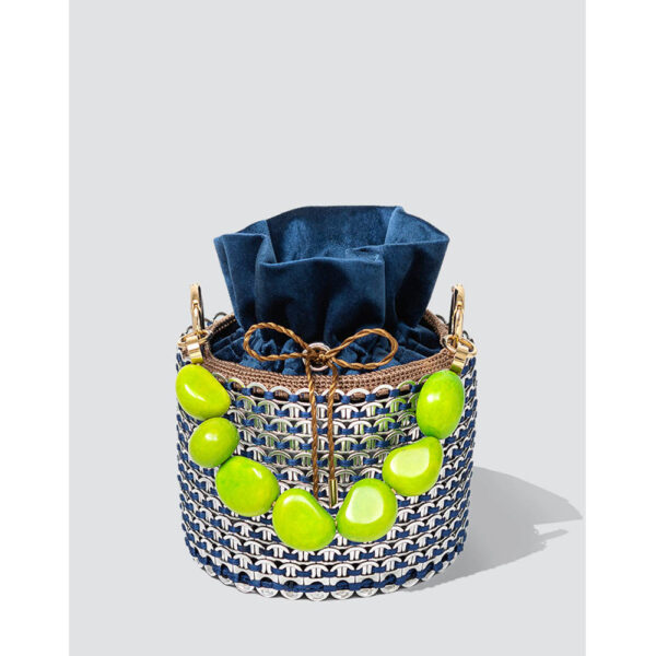 Toque de Luna Leonar blue handbag, view 5
