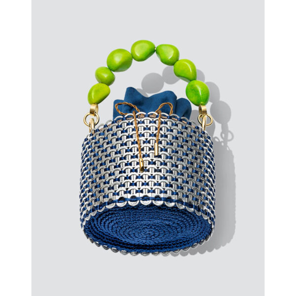 Toque de Luna Leonar blue handbag, view 4