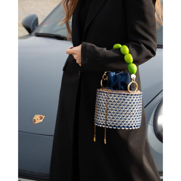 Toque de Luna Leonar blue handbag, view 7