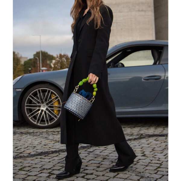 Toque de Luna Leonar blue handbag, view 8