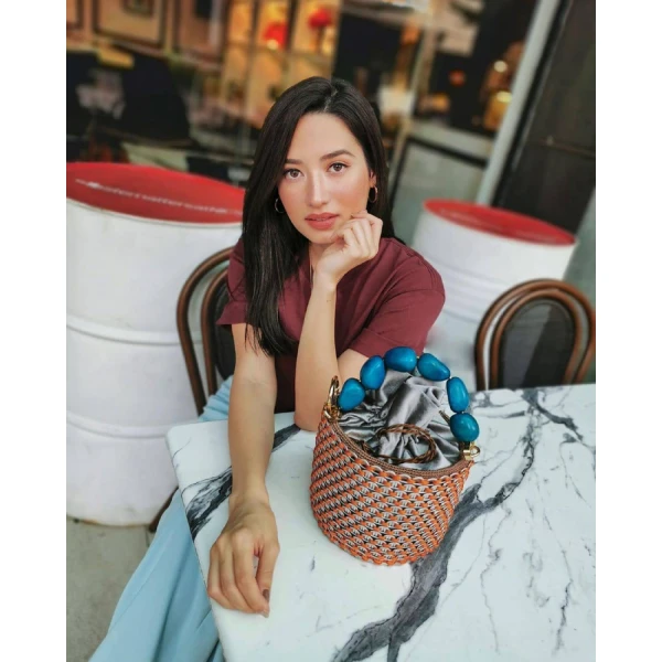 Leonar blue handbag Bags bags Luxury Shoes 