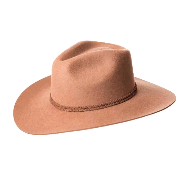 light brown felt hat – L   Luxury Shoes 