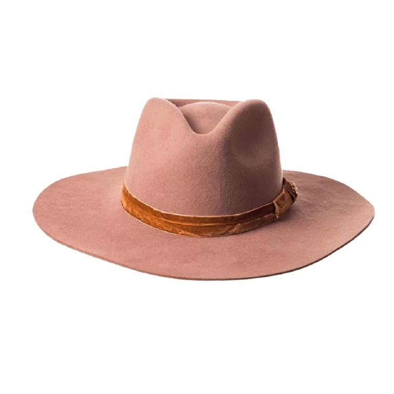 light brown felt hat – L   Luxury Shoes 