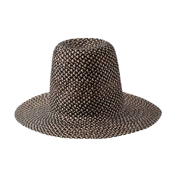 Black straw hat – L   Luxury Shoes 