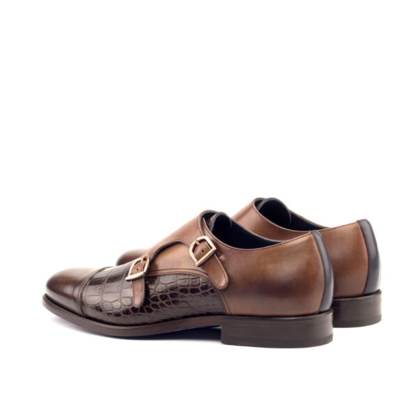  Luxury Handbags by you Brown Double Monk Shoe, view 2