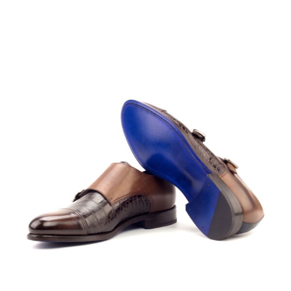  Luxury Handbags by you Brown Double Monk Shoe, view 3