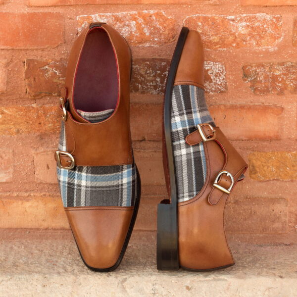  Luxury Handbags by you Gray Double Monk Shoe, view 4