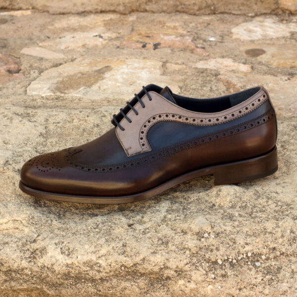  Luxury Handbags by you Mens Dress Longwing Blucher Shoe, view 3