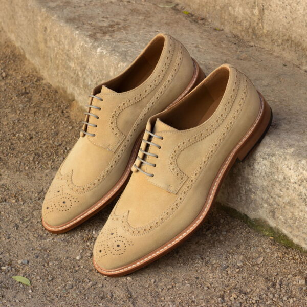  Luxury Handbags by you Mens Dress Longwing Blucher Shoe, view 4