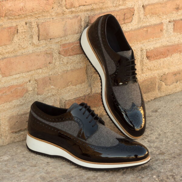  Luxury Handbags by you Mens Dress Longwing Blucher Shoe, view 3