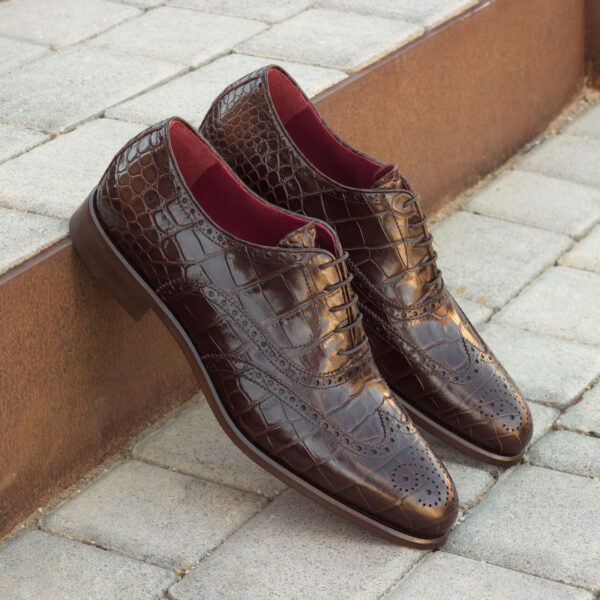  Luxury Handbags by you Mens Dress Full Brogue Shoe, view 4