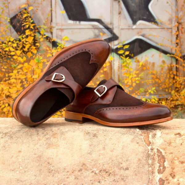  Luxury Handbags by you Brown Single Monk Shoe, view 4