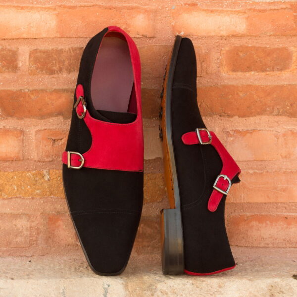  Luxury Handbags by you Black Double Monk Shoe, view 4