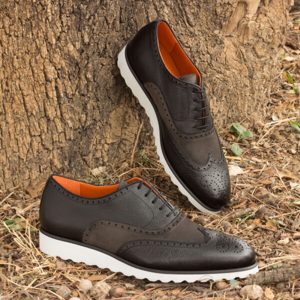  Luxury Handbags by you Mens Dress Full Brogue Shoe, view 4
