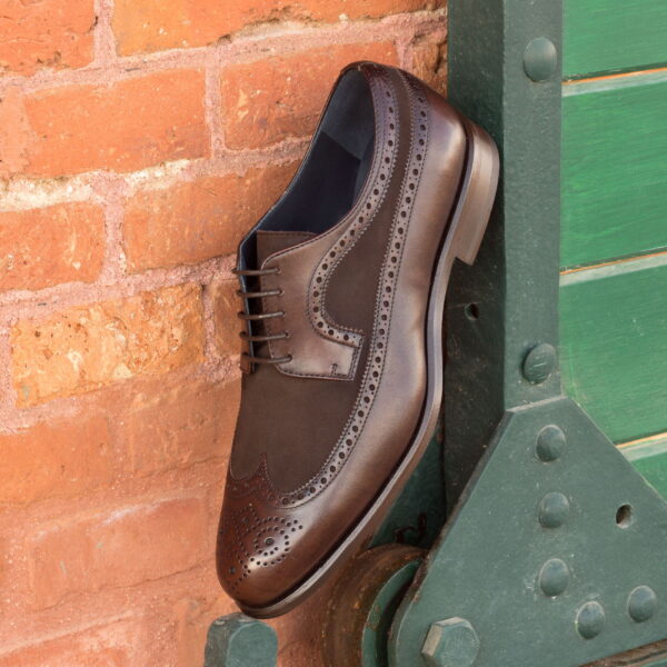  Luxury Handbags by you Mens Dress Longwing Blucher Shoe, view 4