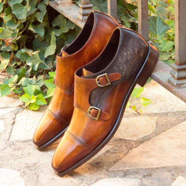  Luxury Handbags by you Gray Double Monk Shoe, view 4