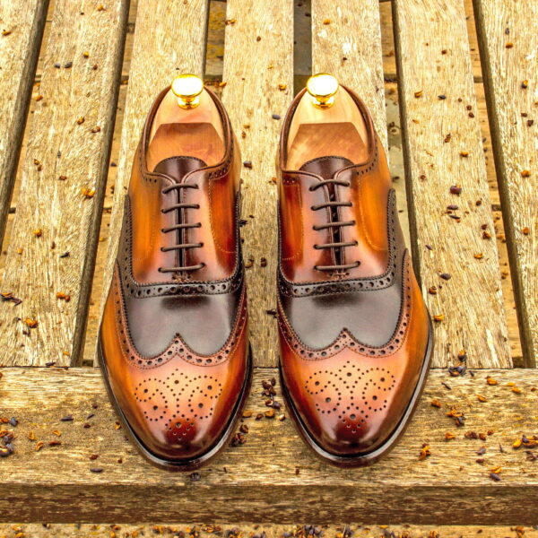  Luxury Handbags by you Hand Made Patina Full Brogue Shoe, view 4