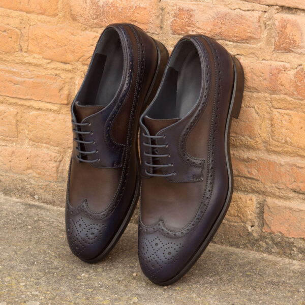  Luxury Handbags by you Mens Dress Longwing Blucher Shoe, view 4