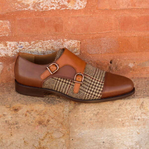  Luxury Handbags by you Brown Double Monk Shoe, view 4