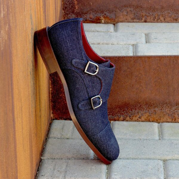  Luxury Handbags by you Blue Double Monk Shoe, view 4