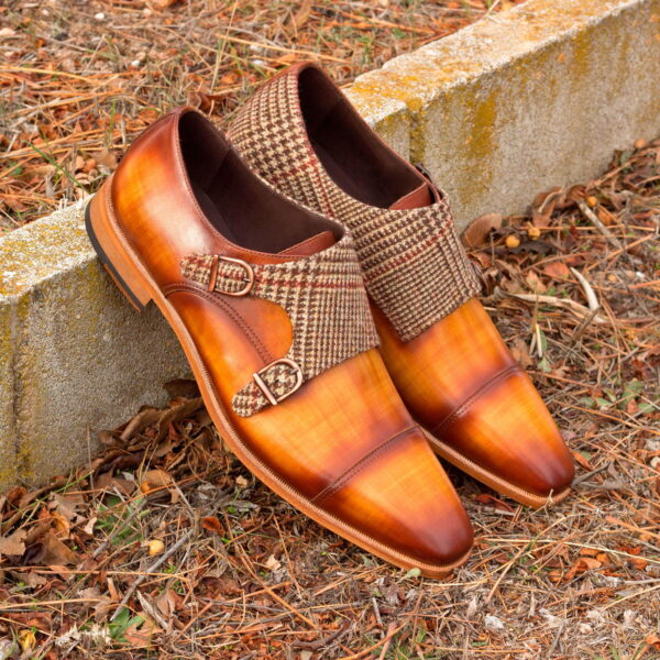  Luxury Handbags by you Brown Double Monk Shoe, view 4