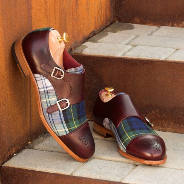  Luxury Handbags by you Blue Double Monk Shoe, view 4