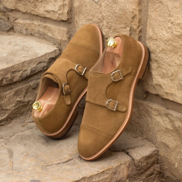  Luxury Handbags by you Brown Double Monk Shoe, view 4