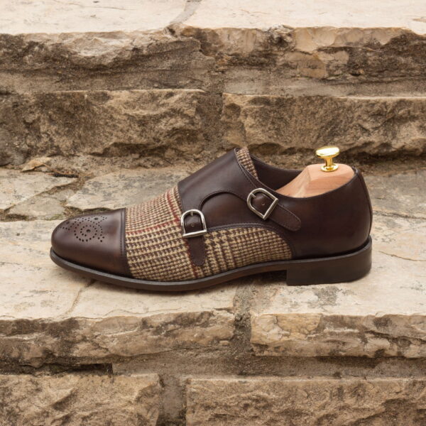  Luxury Handbags by you Brown Double Monk Shoe, view 4