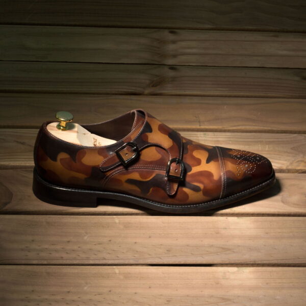  Luxury Handbags by you Brown Double Monk Shoe, view 4