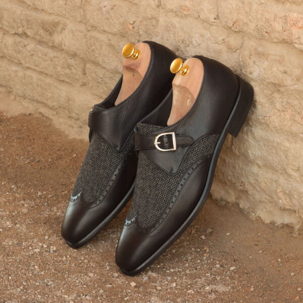  Luxury Handbags by you Gray Single Monk Shoe, view 4