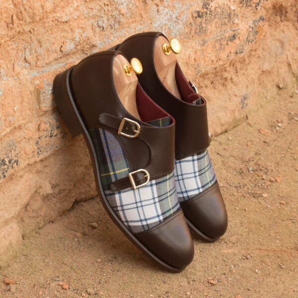  Luxury Handbags by you Blue Double Monk Shoe, view 4
