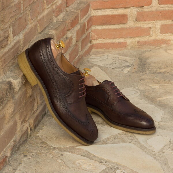  Luxury Handbags by you Mens Dress Longwing Blucher Shoe, view 4