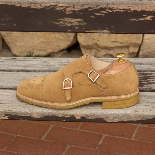  Luxury Handbags by you Brown Double Monk Shoe, view 4