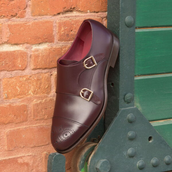  Luxury Handbags by you Burgundy Double Monk Shoe, view 4