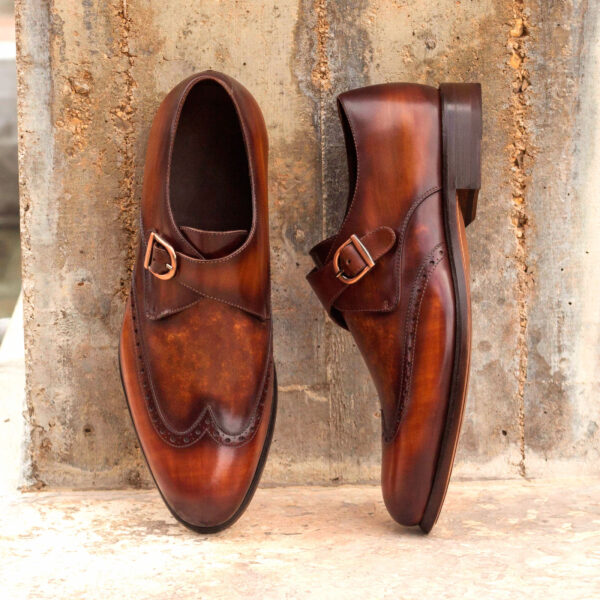  Luxury Handbags by you Brown Single Monk Shoe, view 4