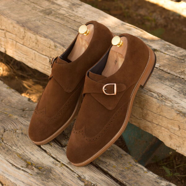  Luxury Handbags by you Brown Single Monk Shoe, view 4