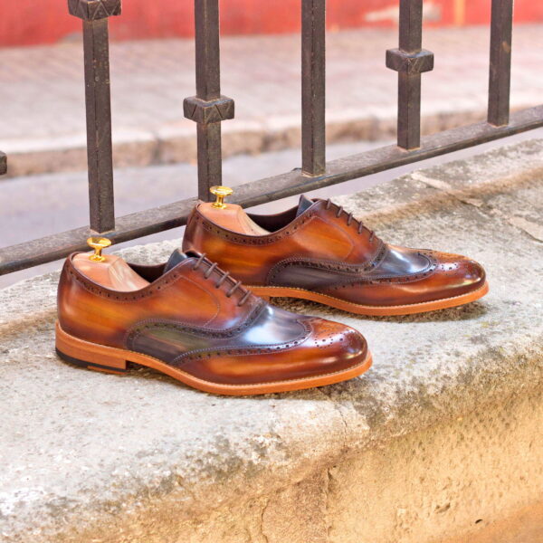  Luxury Handbags by you Hand Made Patina Full Brogue Shoe, view 4