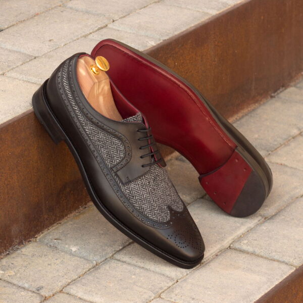  Luxury Handbags by you Mens Dress Longwing Blucher Shoe, view 4