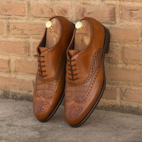  Luxury Handbags by you Mens Dress Full Brogue Shoe, view 4