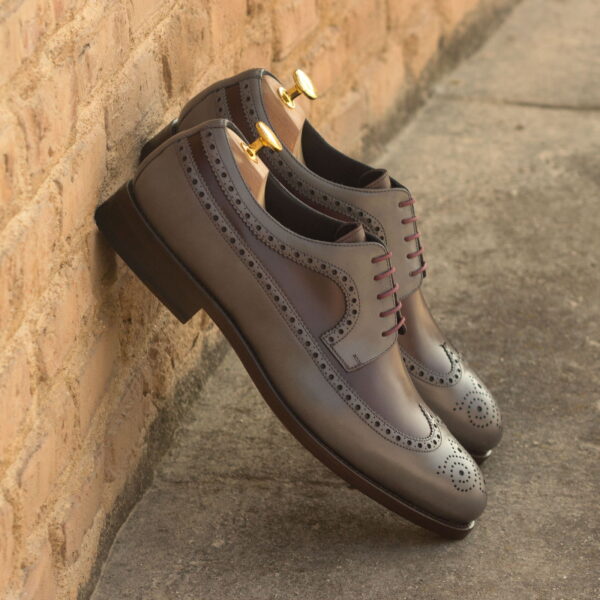  Luxury Handbags by you Mens Dress Longwing Blucher Shoe, view 4