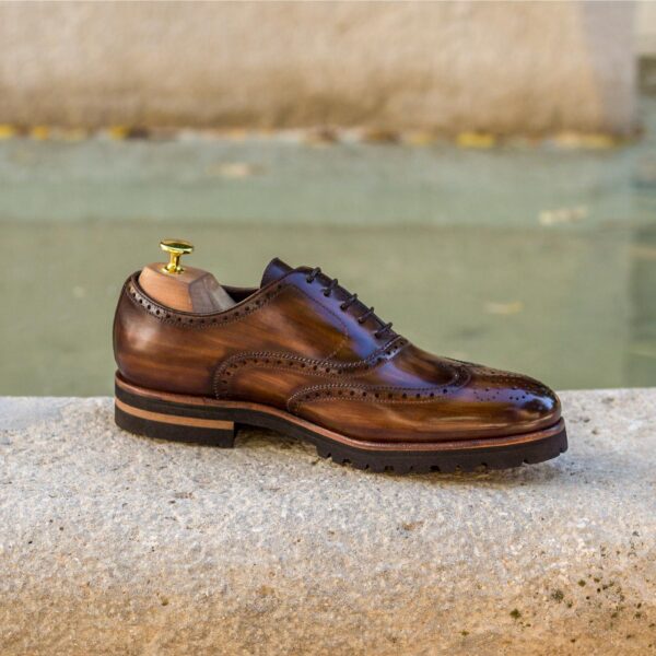  Luxury Handbags by you Hand Made Patina Full Brogue Shoe, view 4