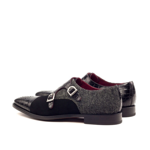  Luxury Handbags by you Gray Double Monk Shoe, view 2
