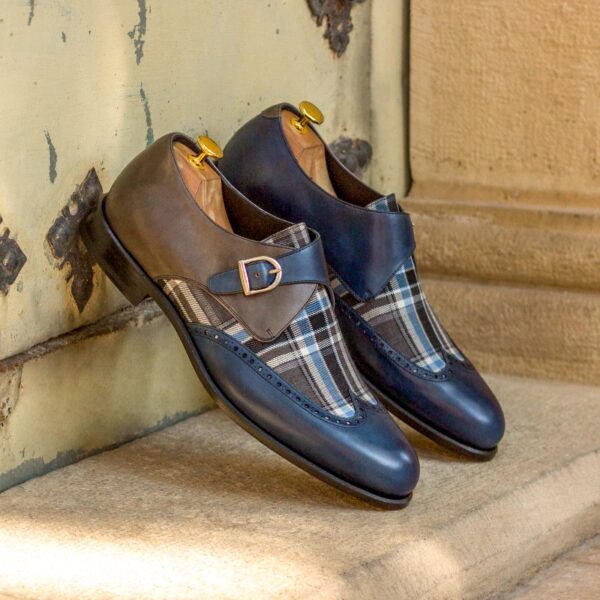  Luxury Handbags by you Gray Single Monk Shoe, view 4