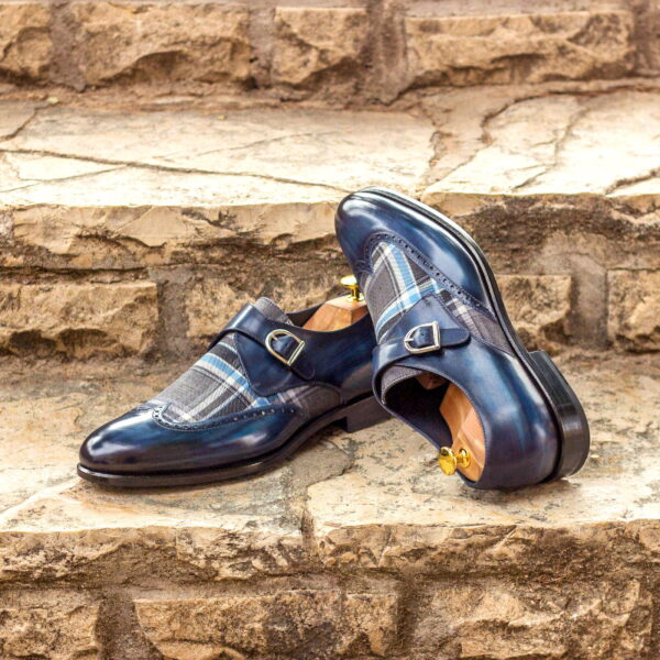  Luxury Handbags by you Gray Single Monk Shoe, view 4