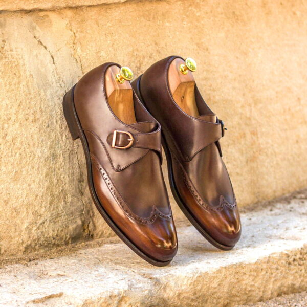  Luxury Handbags by you Brown Single Monk Shoe, view 4